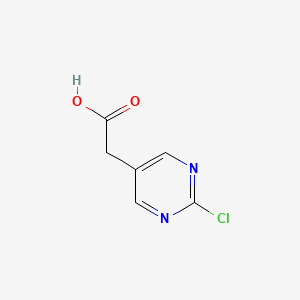 molecular formula C6H5ClN2O2 B7966776 2-(2-Chloropyrimidin-5-yl)acetic acid CAS No. 933685-81-5