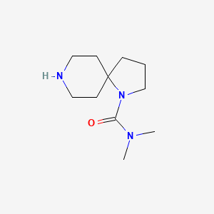 molecular formula C11H21N3O B7966806 N,N-Dimethyl-1,8-Diazaspiro[4.5]Decane-1-Carboxamide 