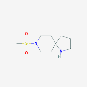 molecular formula C9H18N2O2S B7966812 8-(Methylsulfonyl)-1,8-diazaspiro[4.5]decane 