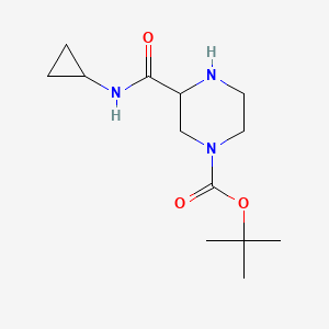 tert-Butyl 3-(cyclopropylcarbamoyl)piperazine-1-carboxylate