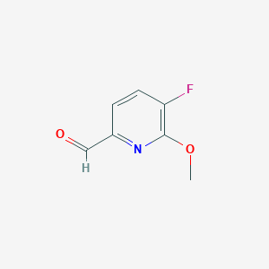 molecular formula C7H6FNO2 B7966854 5-Fluoro-6-methoxypyridine-2-carbaldehyde 