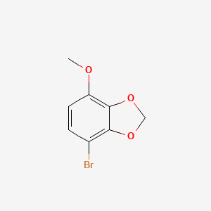 molecular formula C8H7BrO3 B7966913 4-Bromo-7-methoxy-1,3-benzodioxole CAS No. 61535-22-6