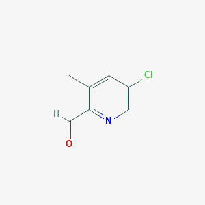 molecular formula C7H6ClNO B7966918 5-Chloro-3-methylpicolinaldehyde 