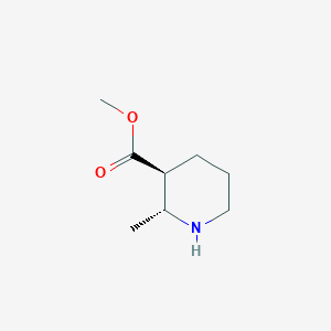 molecular formula C8H15NO2 B7966958 Rel-methyl (2R,3S)-2-methylpiperidine-3-carboxylate 