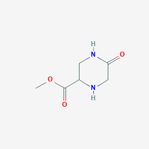 molecular formula C6H10N2O3 B7966972 Methyl 5-oxopiperazine-2-carboxylate 