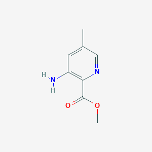 molecular formula C8H10N2O2 B7967007 Methyl 3-amino-5-methylpicolinate 