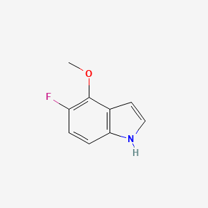 molecular formula C9H8FNO B7967015 5-Fluoro-4-methoxy-1H-indole 