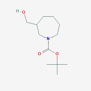 molecular formula C12H23NO3 B7967027 Tert-butyl 3-(hydroxymethyl)azepane-1-carboxylate 
