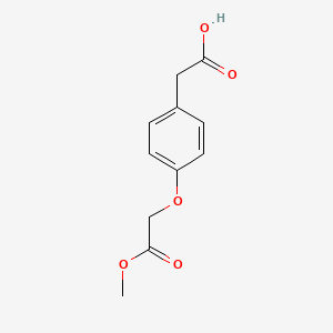 molecular formula C11H12O5 B7967092 4-(2-Methoxy-2-oxoethoxy)-benzeneacetic acid 