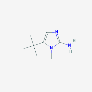 molecular formula C8H15N3 B7967108 5-(tert-Butyl)-1-methyl-1H-imidazol-2-amine 
