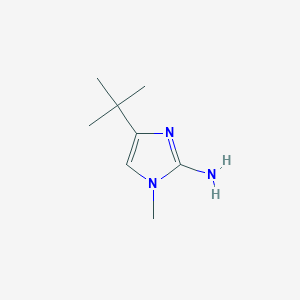molecular formula C8H15N3 B7967115 4-(tert-Butyl)-1-methyl-1H-imidazol-2-amine 