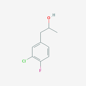 molecular formula C9H10ClFO B7967147 1-(3-Chloro-4-fluorophenyl)-2-propanol 