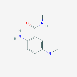 molecular formula C10H15N3O B7967153 2-Amino-5-(dimethylamino)-N-methylbenzamide 