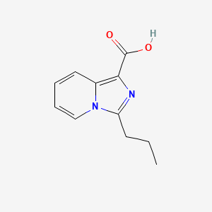 molecular formula C11H12N2O2 B7967172 3-丙基咪唑并[1,5-a]吡啶-1-羧酸 