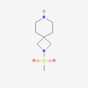 molecular formula C8H16N2O2S B7967179 2-Methanesulfonyl-2,7-diazaspiro[3.5]nonane 