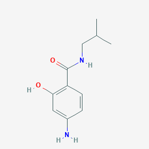 molecular formula C11H16N2O2 B7967199 4-Amino-2-hydroxy-N-isobutylbenzamide 