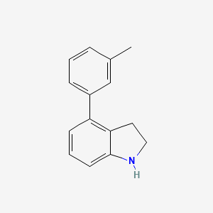 molecular formula C15H15N B7967207 4-(m-Tolyl)indoline 