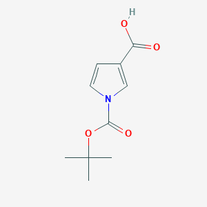 molecular formula C10H13NO4 B7967219 1-(Tert-butoxycarbonyl)-1H-pyrrole-3-carboxylic acid 