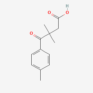 molecular formula C13H16O3 B7967241 3,3-Dimethyl-4-(4-methylphenyl)-4-oxobutanoic acid 