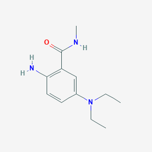 molecular formula C12H19N3O B7967247 2-Amino-5-(diethylamino)-N-methylbenzamide 