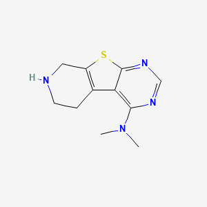 N,N-dimethyl-8-thia-4,6,11-triazatricyclo[7.4.0.02,7]trideca-1(9),2,4,6-tetraen-3-amine