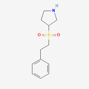 molecular formula C12H17NO2S B7967289 3-(Phenethylsulfonyl)pyrrolidine CAS No. 1206969-01-8