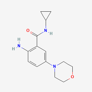 2-Amino-N-cyclopropyl-5-morpholinobenzamide