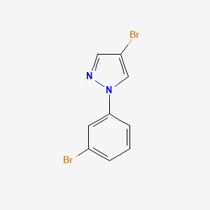 molecular formula C9H6Br2N2 B7967369 4-溴-1-(3-溴苯基)-1H-吡唑 