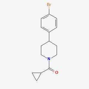 molecular formula C15H18BrNO B7967373 (4-(4-Bromophenyl)piperidin-1-yl)(cyclopropyl)methanone 