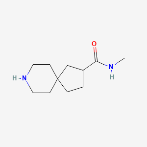 molecular formula C11H20N2O B7967435 N-Methyl-8-azaspiro[4.5]decane-2-carboxamide 