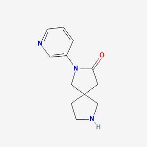 molecular formula C12H15N3O B7967441 2-(Pyridin-3-yl)-2,7-diazaspiro[4.4]nonan-3-one 