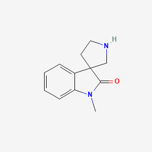 molecular formula C12H14N2O B7967443 1-Methylspiro[indoline-3,3'-pyrrolidin]-2-one 