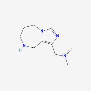 molecular formula C10H18N4 B7967455 N,N-dimethyl-1-(6,7,8,9-tetrahydro-5H-imidazo[1,5-a][1,4]diazepin-1-yl)methanamine 