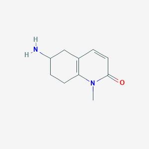 molecular formula C10H14N2O B7967456 6-Amino-1-methyl-5,6,7,8-tetrahydroquinolin-2(1H)-one 