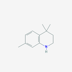 molecular formula C12H17N B7967490 4,4,7-trimethyl-2,3-dihydro-1H-quinoline 