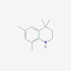 molecular formula C13H19N B7967496 4,4,6,8-Tetramethyl-2,3-dihydro-1H-quinoline 