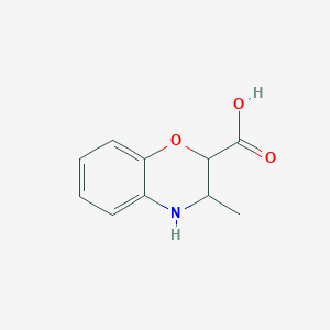 molecular formula C10H11NO3 B7967510 3-Methyl-3,4-dihydro-2H-1,4-benzoxazine-2-carboxylic acid 