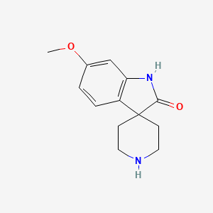 molecular formula C13H16N2O2 B7967513 6-Methoxyspiro[indoline-3,4'-piperidin]-2-one 