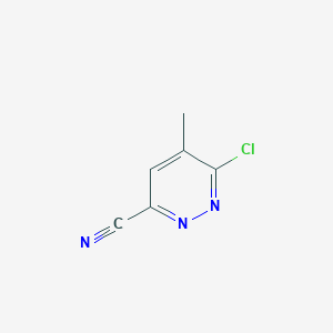 molecular formula C6H4ClN3 B7967585 6-氯-5-甲基吡啶-3-腈 