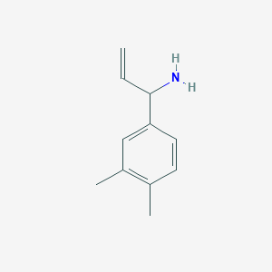 molecular formula C11H15N B7967593 1-(3,4-Dimethylphenyl)prop-2-en-1-amine 