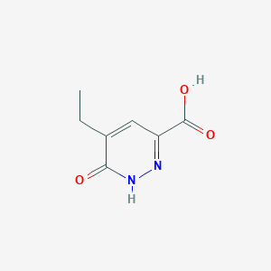 molecular formula C7H8N2O3 B7967601 5-Ethyl-6-oxo-1,6-dihydropyridazine-3-carboxylic acid 