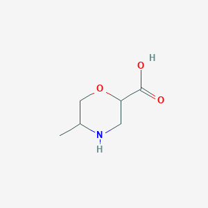 molecular formula C6H11NO3 B7967620 5-Methylmorpholine-2-carboxylic acid 