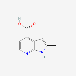 molecular formula C9H8N2O2 B7967660 2-methyl-1H-pyrrolo[2,3-b]pyridine-4-carboxylic acid 