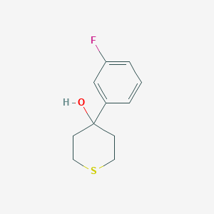 molecular formula C11H13FOS B7967708 4-(3-Fluorophenyl)thian-4-ol CAS No. 939801-40-8