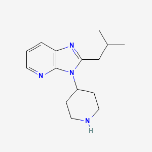 molecular formula C15H22N4 B7967728 2-isobutyl-3-(4-piperidyl)-3H-imidazo[4,5-b]pyridine 