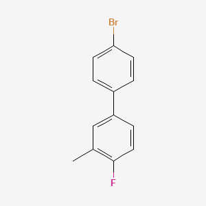 molecular formula C13H10BrF B7967739 4-Bromo-4'-fluoro-3'-methylbiphenyl 
