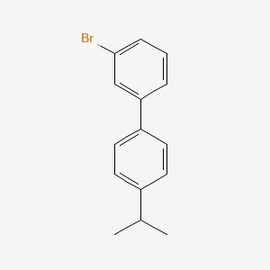 molecular formula C15H15Br B7967757 3-Bromo-4'-iso-propylbiphenyl CAS No. 1443306-16-8