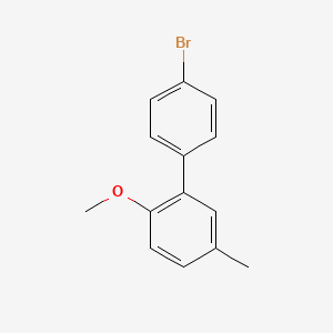 molecular formula C14H13BrO B7967769 4-Bromo-2'-methoxy-5'-methylbiphenyl CAS No. 1443351-34-5