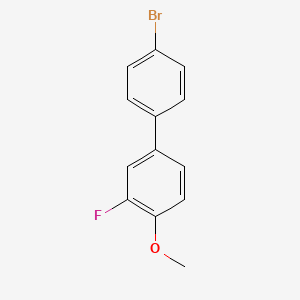 molecular formula C13H10BrFO B7967781 4-Bromo-3'-fluoro-4'-methoxybiphenyl CAS No. 1443340-33-7