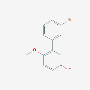 molecular formula C13H10BrFO B7967791 3-Bromo-3'-fluoro-6'-methoxybiphenyl CAS No. 1443305-86-9